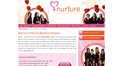 Desktop Screenshot of nurture.co.za