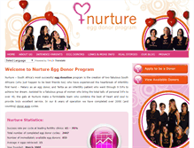 Tablet Screenshot of nurture.co.za
