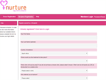 Tablet Screenshot of portal.nurture.co.za